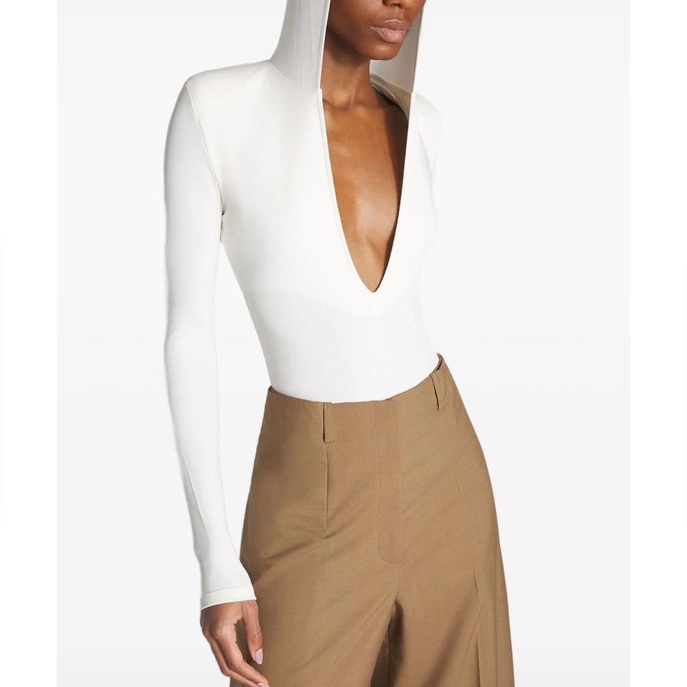 Elegant hooded bodysuit